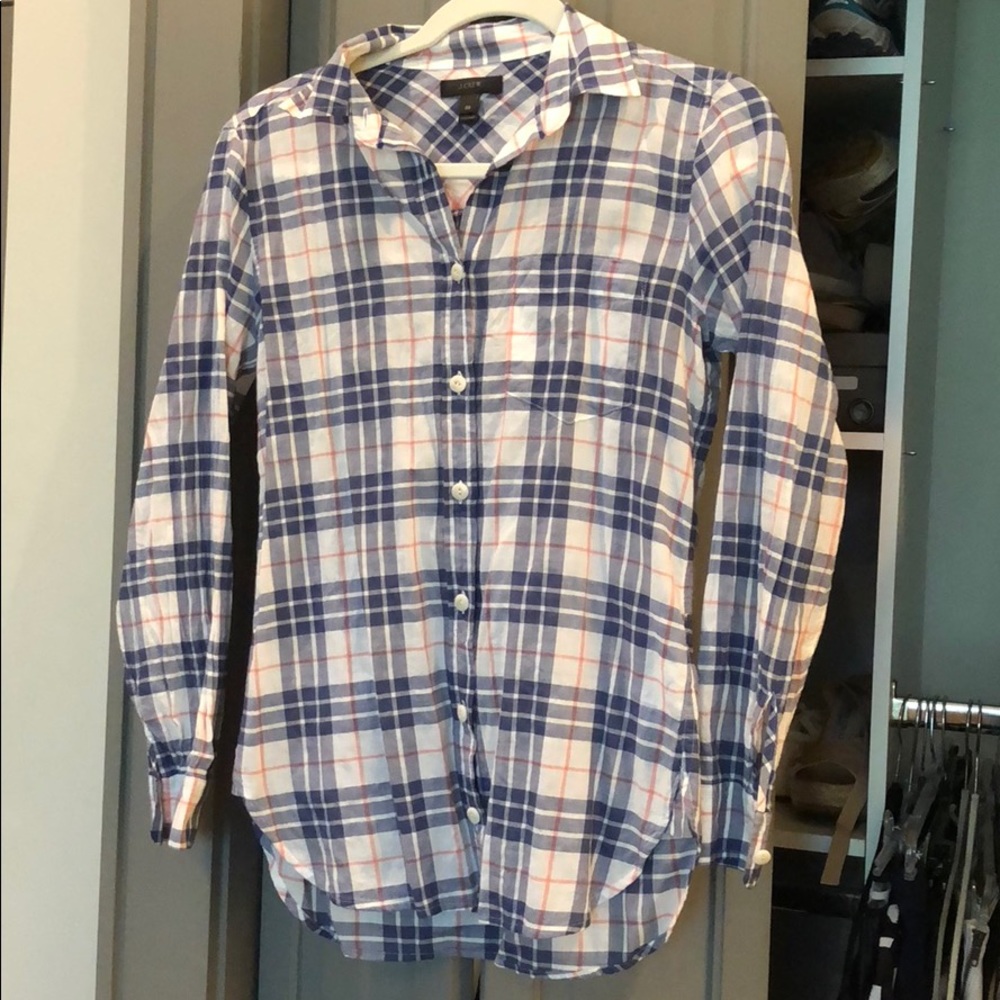 J. CREW Plaid Summer Shirt